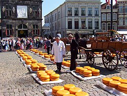 Mercado de quesos en Gouda