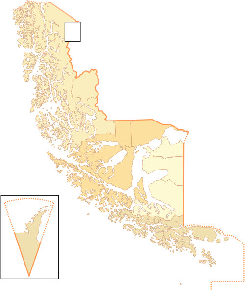 Esquema de la división político-administrativa regional
