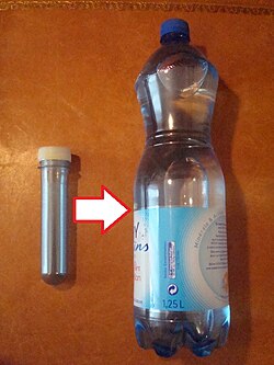 Botella de plástico PET