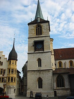 Fotografía panorámica de la Ciudad vieja de Biel/Bienne