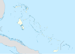 Mapa de localización de Nasáu en las Bahamas