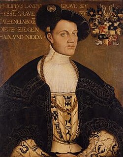 Retrato del landgrave Felipe I de Hesse.