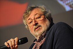 Francesco Guccini en un evento literario