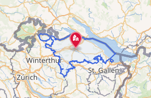 Mapa de localización del cantón de Turgovia en Suiza