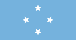 Bandera de los Estados Federados de Micronesia y símbolos asociados al deporte olímpico
