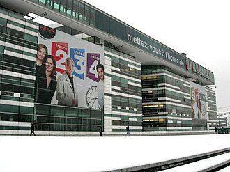 Vista exterior de la sede central de France Télévisions en París