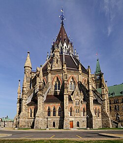 Biblioteca del Parlamento de Canadá, en Ottawa