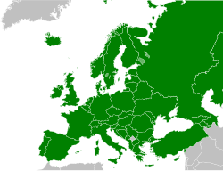 Mapa de países del EEES