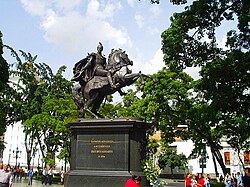 Estatua ecuestre de Bolívar en Caracas