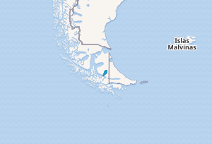 Mapa de ubicación del Lago Blanco
