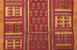 Textil precolombino con representación de cóndores