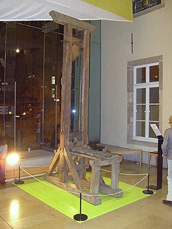 Modelo de guillotina utilizada en Luxemburgo hasta el año 1821