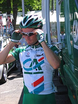 Benoît Salmon con el maillot del equipo