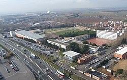 Vista aérea del complejo formativo del Instituto de Seguridad Pública de Cataluña