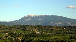 Vista del Mont Ventoux desde Mirabel-aux-Baronnies