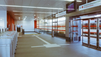 Vestíbulo de la estación de Soto del Henares