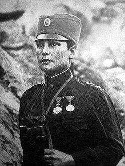 Fotografía de archivo de la heroína de guerra Milunka Savic