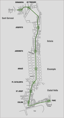 Plano histórico del Ferrocarril Metropolitano Norte-Sur