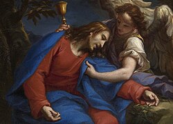 Representación artística de la agonía de Jesús en el Jardín