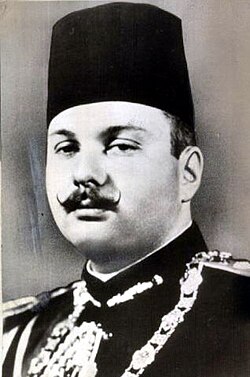 Fotografía oficial del rey Faruq.
