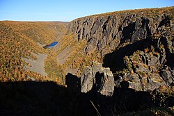 Cañón Kevo en Utsjoki, Finlandia.