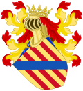 Representación de la bandera del Reino de Mallorca