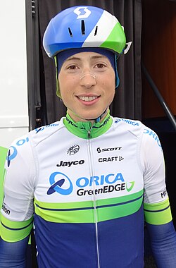Jens Keukeleire durante una competición ciclista
