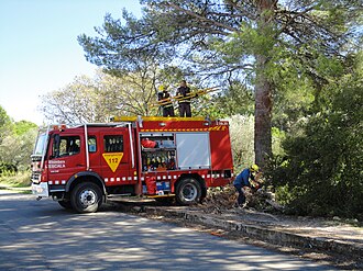 Intervención operativa de los Bomberos de la Generalidad