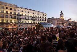 Manifestación en Madrid el 15 de mayo de 2011