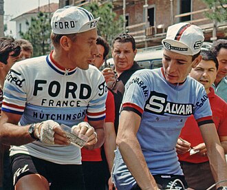 Gianni Motta durante la competición