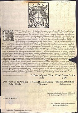 Documento histórico de los Padres de la Patria