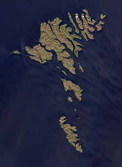 Paisaje costero de las Islas Feroe