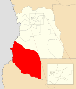 Mapa y datos generales del departamento de Malargüe