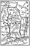 Mapa histórico de la campaña de Togolandia