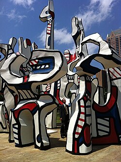 Escultura monumental del ciclo L’Hourloupe de Jean Dubuffet en Houston