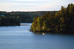 Vista paisajística del Lago Mälar