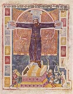 Mural de Santa Wilgefortis en Weissenburg