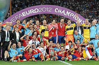 Selección de España, vigente campeona de la Eurocopa masculina