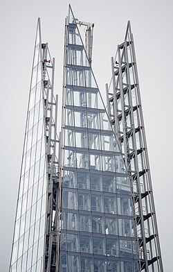 Detalle de la aguja de The Shard