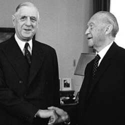 Charles de Gaulle y Konrad Adenauer