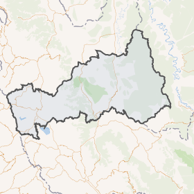 Mapa político del departamento de Pasco