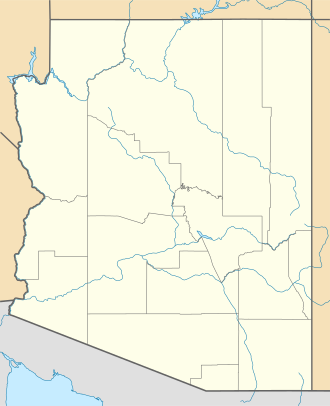 Ubicación del parque nacional en Arizona