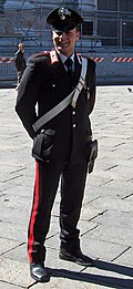 Uniforme de un carabinero