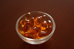 Cápsulas de suplementos de vitamina E