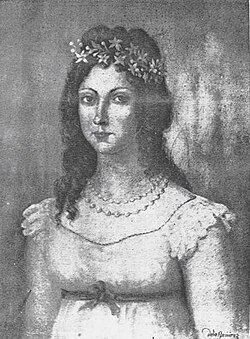 Retrato antiguo de Dolores Vargas.