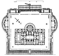 Planta arquitectónica de las Termas de Caracalla