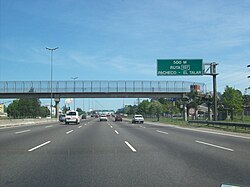 Ruta Nacional 9 en el Partido de Tigre.