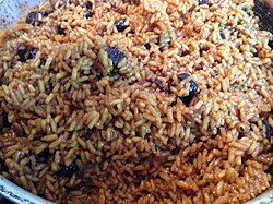 Arroz con coco al estilo costeño colombiano