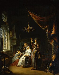 La mujer hidrópica de Gerrit Dou
