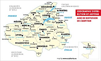 Mapa de la Arpitania